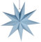 Gemini_mall 30 cm Papierstern zum Aufhängen, traditionelle Dekoration für Weihnachten, Hochzeit, Geburtstag, Taufe, Party, Kinderzimmer, Klassenzimmer, Zuhause, hängende Ornamente, blau