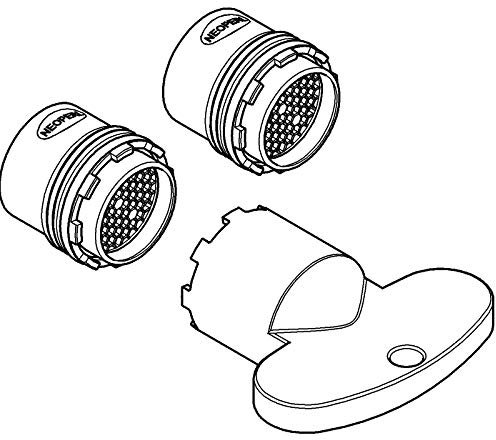 GROHE | Zubehör - Wassersparset | 2 Mousseureinsätze für integrierte Mousseure | chrom | 40531000