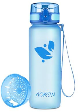 AORIN Trinkflasche - 500ml - Wasserflasche BPA-Frei & Tritan Auslaufsicher Sportflasche, Erwachsene,Trinkflasche Kinder, Fitness,Laufen,Yoga,Fahrrad,Outdoor