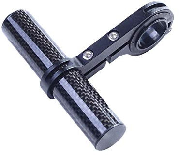Fahrrad Lenker Extender,WASAGA 10cm/20cm leichte,haltbare Lenkerverlängerung Halterung aus Aluminiumlegierung,Carbonfaser,zum Halten von Fahrradleuchten,Tachometer oder Halter für Telefonhalterungen