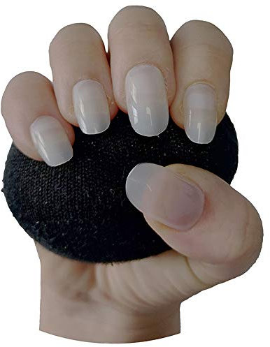 600 Pieces Short Oval False Nail Tips NATURAL Full Cover Acrylic Press On False Nails Tips - Professional Salon & Home Use