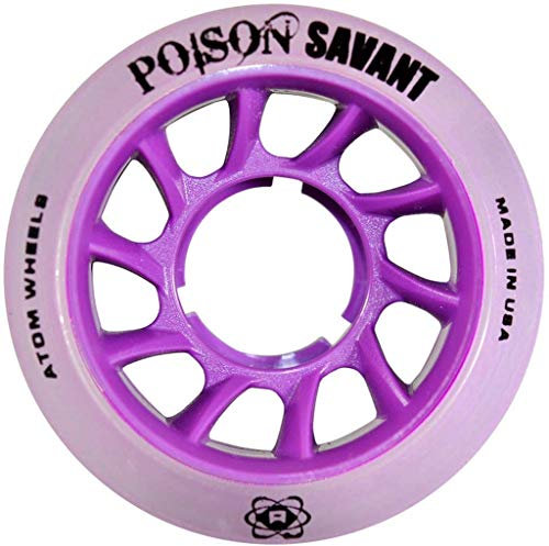 Atom Skates Poison Savant Rollschuhe, 59 x 38 mm, Violett, 4 Rollen