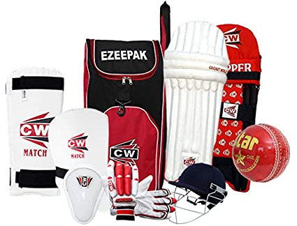 CW Rapid Cricket-Set für Rechtshänder, komplettes Set, normales Training, Cricket-Set ohne Schläger und Zubehör, Tragetasche mit Schlägerfach für Jugendliche, Jungen, Kinder