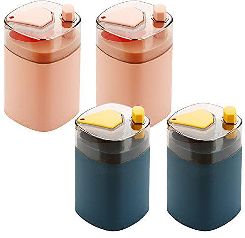 NC Porta Stuzzicadenti Automatico Distributore di Stuzzicadenti Porta Stuzzicadenti Portatile Pop-Up Automatico 4PCS Scatola Porta Stuzzicadenti Adatto per Famiglie Hotel Ristoranti