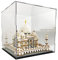 LM-Coat rack XINGLL Acryl Vitrine Schaukasten, Klare Gebäudemodelle Figuren Puppenspielzeug Sammlerstücke Staubdichte Schutzbox, Würfel Aufsatzständer, Abnehmbar (Color : Clear, Size : 45x45x45CM)