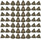 JMIATRY 60 Pcs Antique Bronze Vintage Jingle Bells, 38mm Vintage Bronze Craft Jingle Bells, Mini Hanging Bell for Christmas Decorations, DIY Craft, Wind Chimes, Dog Potty Training