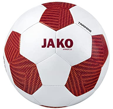 JAKO Striker 2.0 Trainingsball weissrotorange, 5 Herren