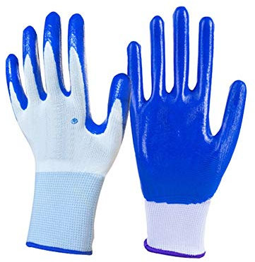 Arbeitshandschuhe 1Pair heißer Verkaufs-Nitril beschichtet arbeiten Handschuhe for Fahrer Worker Builders Gartenschutzhandschuhe