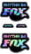 STAR SAM Autocollants compatibles avec fourche de vélo Fox Rhythm 34 29 Holographique 1 cm