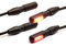 Dock66 Motorcycle Parts Stake Mini LED 3in1 Blinker Rücklicht Bremslicht Set vorne & hinten, Alu schwarz, ECE (4Stk.)