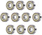 608 ZZ Skateboard Kugellager, Doppelt Geschirmte Kugellager, Kleine Kugellager, 10 Stück Inliner Kugellager, Metal Ball Bearings für Skateboards, Inline Skates, Roller, Roller Klinge, Butyeak