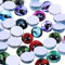 ibasenice 100 Stücke Glasaugen Cabochons Mini Runde Glasauge Flatbacks Tier Puppe Spielzeug Augen für DIY Handwerk Drachen Katze Eule Vogel Puppe Machen 12Mm Zufällige Farbe