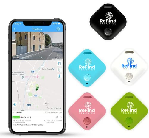 ReFind R4 Smart Tracker for Android and iPhone. Mini GPS Tag Bluetooth 5.0 Key Finder. Samsung AirTag Alternative for Keys, Pets, Wallets and Luggage (Pink)