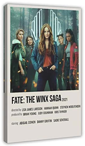 Film-Poster Fate The Winx Saga, Leinwand, Schlafzimmer, Dekoration, Sport, Landschaft, Büro, Zimmer, Dekoration, Geschenkrahmen, 60 x 90 cm