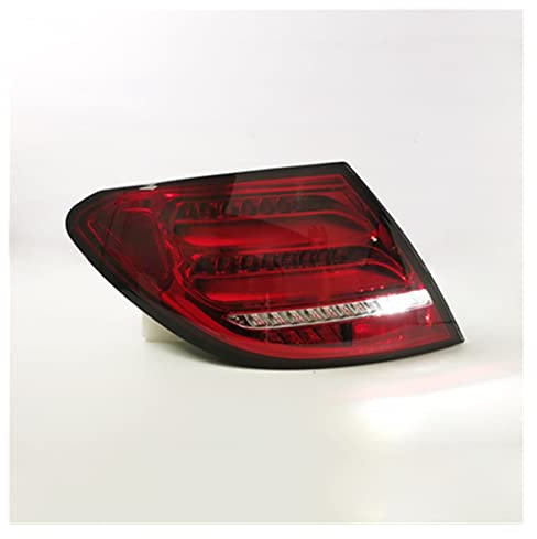 EVURU Stoßfänger Reflektoren Bremsrückleuchten Gehäuse,h Für Merced&es-Benz W204 07-13 Auto LED Rücklicht Bremse Rückfahrscheinwerfer Warnblinker (Color : 07-13 red)