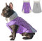 Huntboo Hundemantel, Hundemantel für Kleine Hunde, Hundemantel Winter, Hundemantel Wasserdicht, Winddicht und mit Reflektierenden Streifen, Bleiben Sie Warm und Sichtbar (Lila,S)