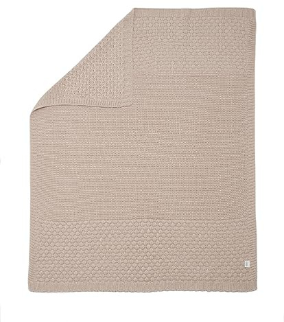 Mamas & Papas Small Knitted Blanket, Bubblegum Pink