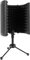 Pronomic MP-40 Micscreen Tischstativ - Mikrofonabsorber & Diffusor, höhenverstellbar & faltbar - Akustikschirm ideal für Podcast, Studio, Sprachaufnahme & Streaming - inkl. Reduziergewinde
