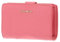 Coccinelle Metallic Soft Mini Wallet Grained Leather Hyper Pink
