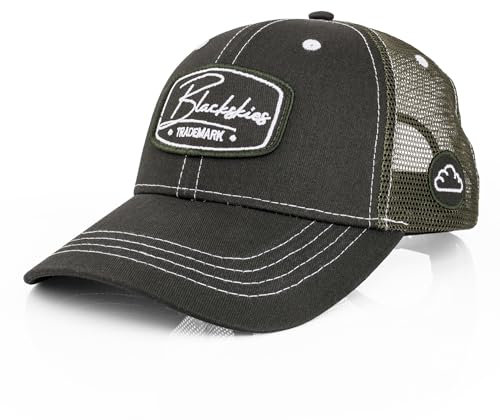 Blackskies® Race Baseball Cap | Herren Damen Premium Trucker Cap | Snapback Schirm Mütze Kappe Basecap Grün