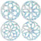 GORGECRAFT 16Stk Mandala-Fensteraufkleber 4 Stile Blume des Lebens-Fensteraufkleber Große Regenbogen-Fensteraufkleber 3D-Dekorative Fensterfolie Musiknoten Antikollisions-Fensteraufkleber
