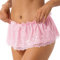 Femme String Sexy Mini-Jupe avec Dentelle Double Couche Culotte à Volant Transparent Tanga Jupe Dentelle Florale Lingerie (FR/ES, Alpha/lettres, Taille unique, Taille normale, Taille normale, Rose)