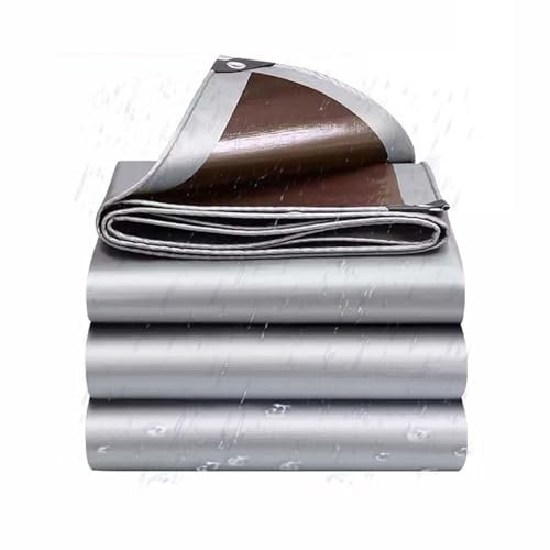 4x5m Lona Exterior Impermeable, 180 G/m² PE Lona De Protección, Lonas para Piscinas con Ojales De Aluminio, Toldo Reforzada para Muebles, Jardín, Coche, Funda Protectora