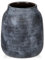 Briful Keramikvase, sehr groß, rustikal, Vintage-Blumenvase, Bauernhaus, weiß gekalktes Terrakotta, antike Pampasvase für Zuhause, Wohnzimmer, Küche, Dekoration, blau-weiß, 21 cm