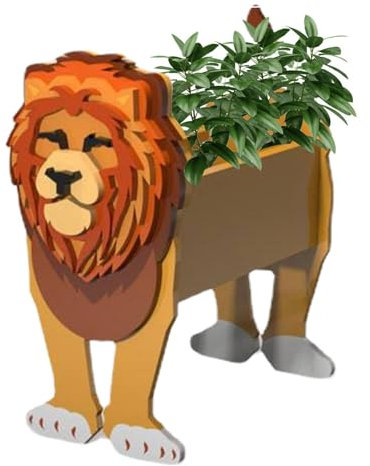 Pots De Fleurs Animaux - Planteur De Lion | Pot De Fleur De Lion Mignon, Pot De Fleur De Cactus Mignon | Pots De Jardin pour Jardinière De Fleurs De Jardin, Décorations De Balcon Intérieur Extérieur