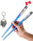 Lightsaber Chopsticks Light Up Star War Chopstick Light Up Mini Light Saber Chopsticks for Adults Cool Chopstick Light Saber Sticks Led Chop Sticks Jedi Stix 1 Blue Pair
