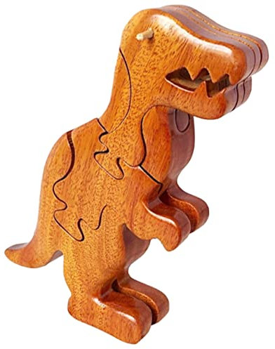 PHENOFICE Holzpuzzle 3D-Dinosaurier-Puzzle Dinosaurierspielzeug auseinander nehmen Spielzeug für Kinder kinderspielzeug Dinosaurier zusammenbauen Zusammengebautes Dinosaurierspielzeug Brown