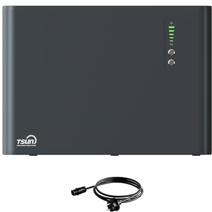 Powerness® Balkonkraftwerk Speicher 2048Wh, TSUN SolarTrunk MSU2000 All-in-One Speicher, IP65, 6000 Ladezyklen, Schnelles Laden und Entladen mit 1C, Plug & Play (0% MwSt)