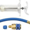 Auto-AC-Ölfarbstoff-Injektor-Set, Kompressor, Kälte-Klimaanlage-Öl-Injektor Für Automobile, 30 ml, Öl-/Farbstoff-Injektor mit niedriger Seite, Schnellkupplungsadapter, 1/4 SAE X4T7