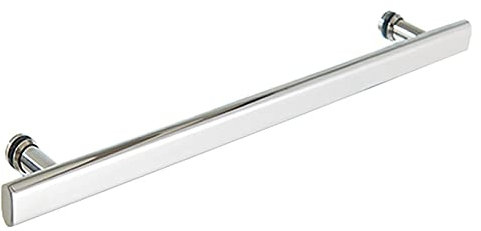 Glastür-Drück- und Ziehgriff, Duschtürgriff, Edelstahl, Schiebetüren für Badezimmer, Knöpfe, einzelne Handtuchstange, 500 mm