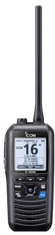 Icom IC-M94D Euro VHF Marine Radio – Handheld AIS & DSC with GPS | 6W Waterproof Floating Transceiver, 1500mW Audio, Noise Cancelling