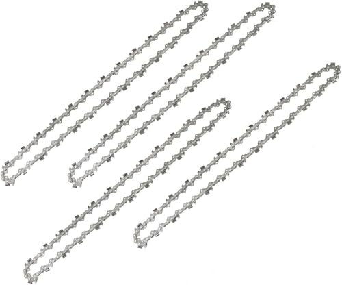 Eyoloty 4 Stück Sägekette 20cm 3/8LP Teilung 1,3mm 33 Treibglieder Kettensägenkette Kompatibel mit Alpina, Bosch, Einhell, Ferrex, Florabest, Gardol, Greenworks, Ryobi, Stiga & mehr