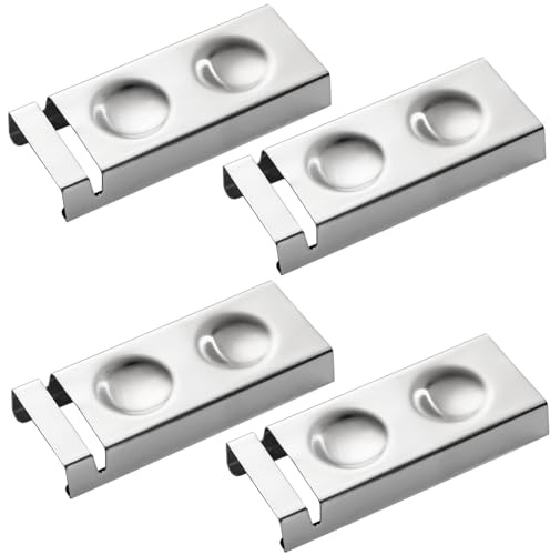 YellRin Knife Spoon Rests Stainless Steel Spoon Fork Knife Rest Rack | Flatware Holder Set of 4 for Dining Table Hotel Restaurant