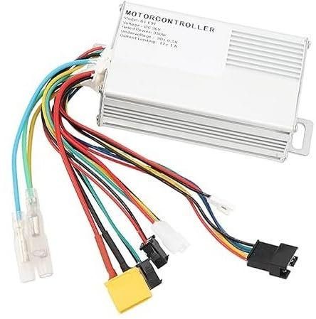 Szwaldaper 350W Elektrofahrrad-Motorregler, stabile Geschwindigkeitsregelung aus Aluminiumlegierung, for Elektroroller-Dreiräder Controller für Elektroroller