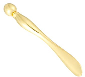 DEARMAMY 2pezzi Bastone Massaggio Per Occhi Strumento Per Della Mini in Dorato Portatile e Facile Usare Per Applicare Crema Contorno Occhi e Ridurre Edema Oculare