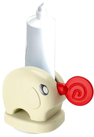 Humkopnl Toothpaste Tube Squeezer - Toothpaste Roller Squeezer Tool,Elephant Design With Handles Manual Reusable Holder Pump Tooth Paste Wringer Dispenser Stand Saves Cream