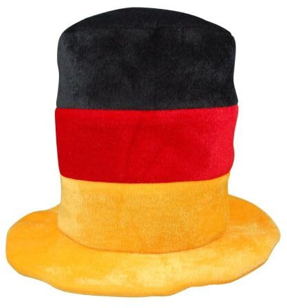 Mützenfritze Fanmütze, Filzhut in Schwarz-Rot-Gelb, Fanhut, Fußball Fanartikel, Deutschland, Germany