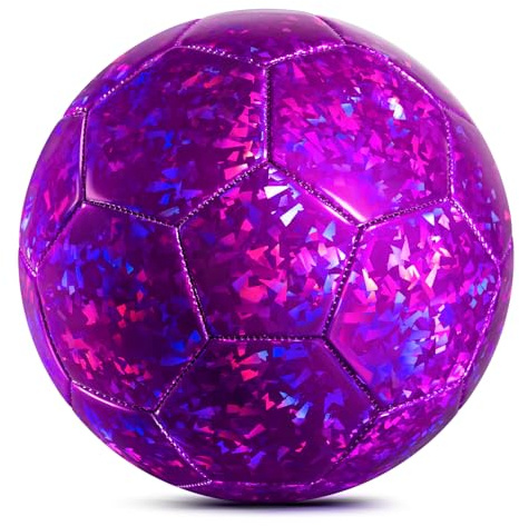 U&C Planet Fußball Größe 3 für Kinder von 3 bis 8 Jahren mit Pumpe und Netz