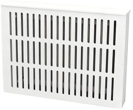 Radiator Cover, Decorative Heater Cover Cabinet for Cast Iron Radiators, Wall and Valve Concealment, Over Radiator Shelf, Modern Home Decor, Easy Installation(80x90x20cm/31.4x35.4x7.8in)