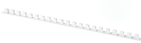 OFFICE PRODUCTS 20240815-14 Plastikbinderücken 100 Stück DIN A4 8mm (45 Seiten) Binderücken Bindungskämme Plastikbindung | Kunststoff | Farbe: Weiß
