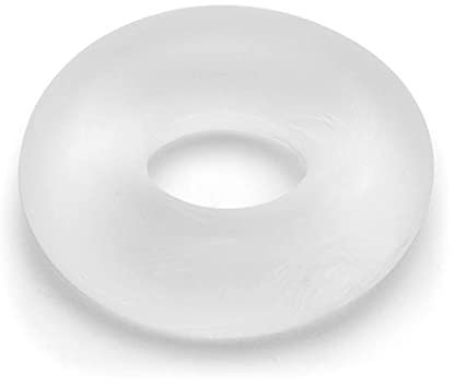 Lovehoney Doughnut Cock Ring - Ultra Thick Stretchy Penis Ring - Snug & Comfortable - Waterproof - Clear