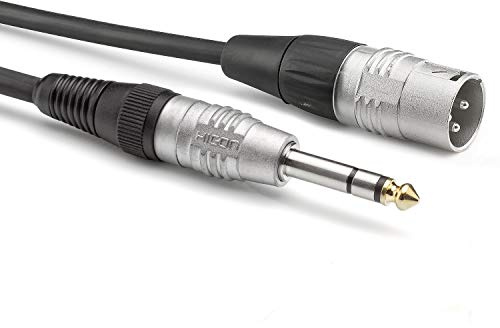 Sommer Cable Basic+ 9m Audiokabel XLR Stecker 3-pol auf 1x Klinke 6,3mm 3-pol Patch Instrument Adapter Kabel 900cm | HBP-XM6S-0900