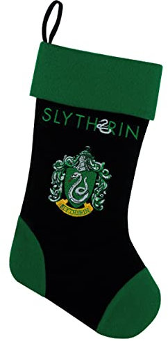 Cinereplicas Harry Potter - Weihnachtsstrumpf - Offizielle Lizenz (Slytherin)