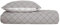 Schiesser Bettwäscheset Mabel | Renforcé | 100% Baumwolle aus nachhaltiger Produktion | 155x200 cm + 80x80cm | Grau