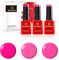 BLUESKY Gel Polish, Gel Nagellack Set, Hot Pinks. Orchid A075, Fantasy Pink Dc050, Peachy Pink Neon14. 3 x 5 ml Rosa