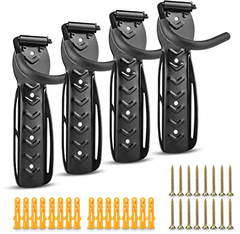 Trintion Bike Rack Wall Mounted Bicycle Hanger Garage Storage Holder Stands Cycling Vertical Hook Bracket Space Saving for Road Bike, MTB, Electric Bike, 2 Pack